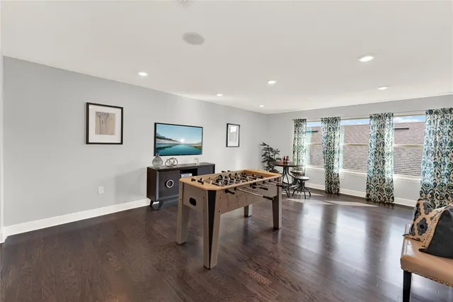 a bedroom with a bed and a walk in closet