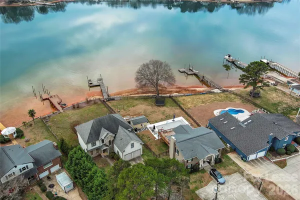 an aerial view of a city