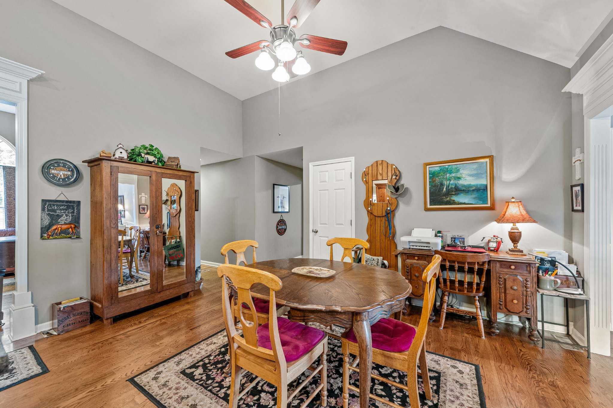 4862 Toll Dugger Road Culleoka, TN 38451 - Photo 29 of 96 a view of a dining room with furniture and wooden floor