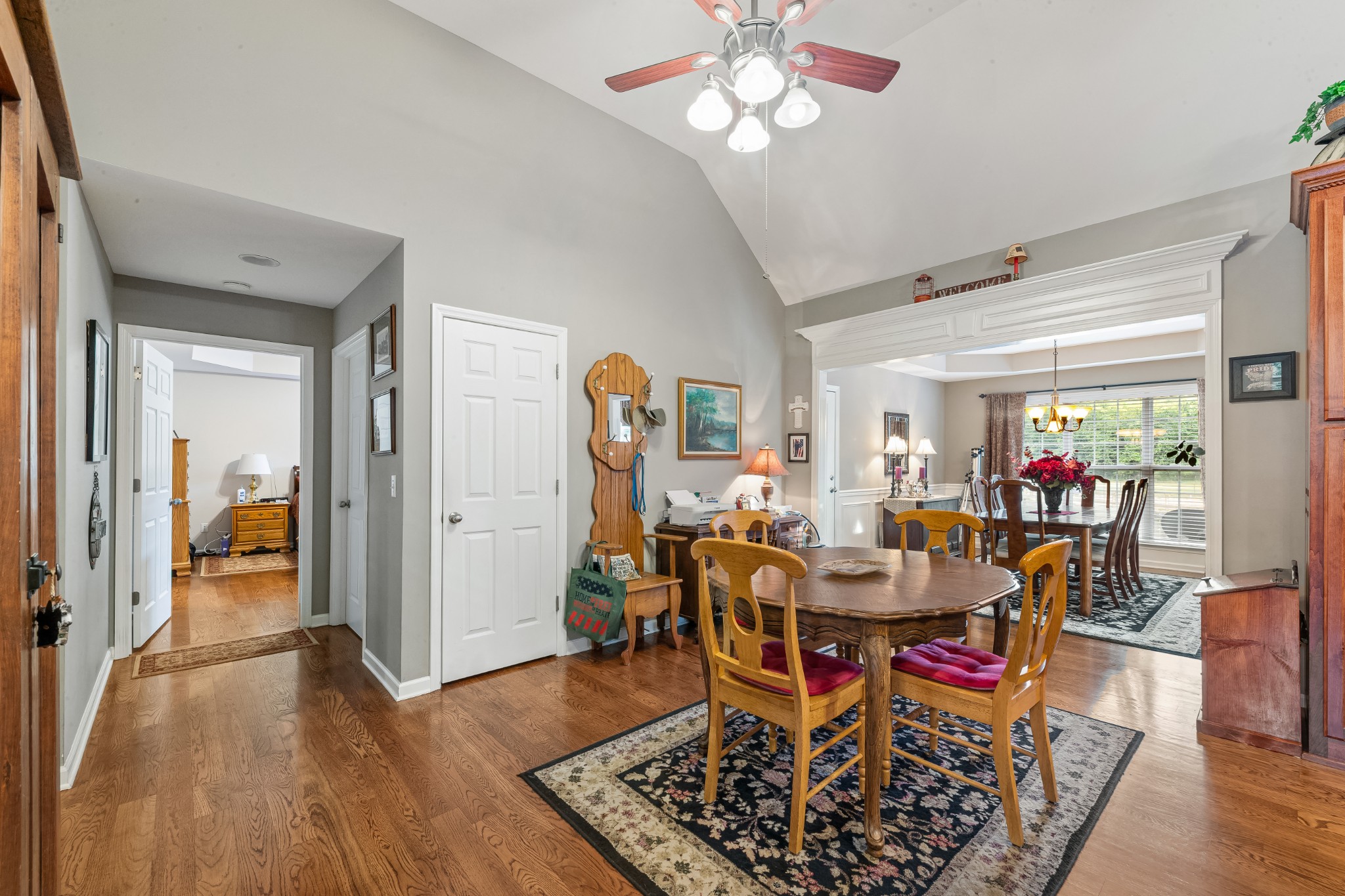 4862 Toll Dugger Road Culleoka, TN 38451 - Photo 30 of 96 a view of a dining room with furniture window and wooden floor