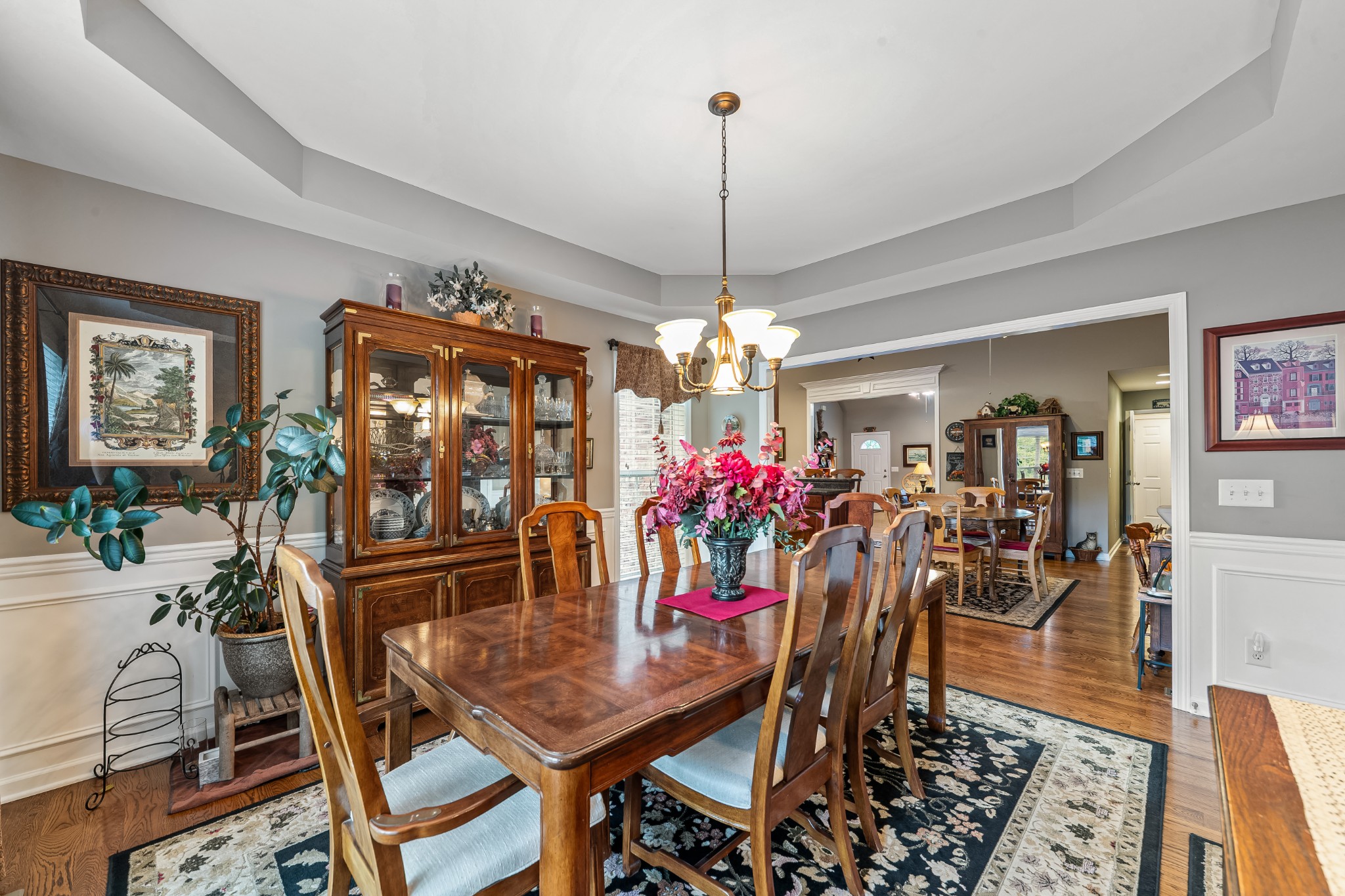 4862 Toll Dugger Road Culleoka, TN 38451 - Photo 34 of 96 a view of a dining room with furniture window and wooden floor