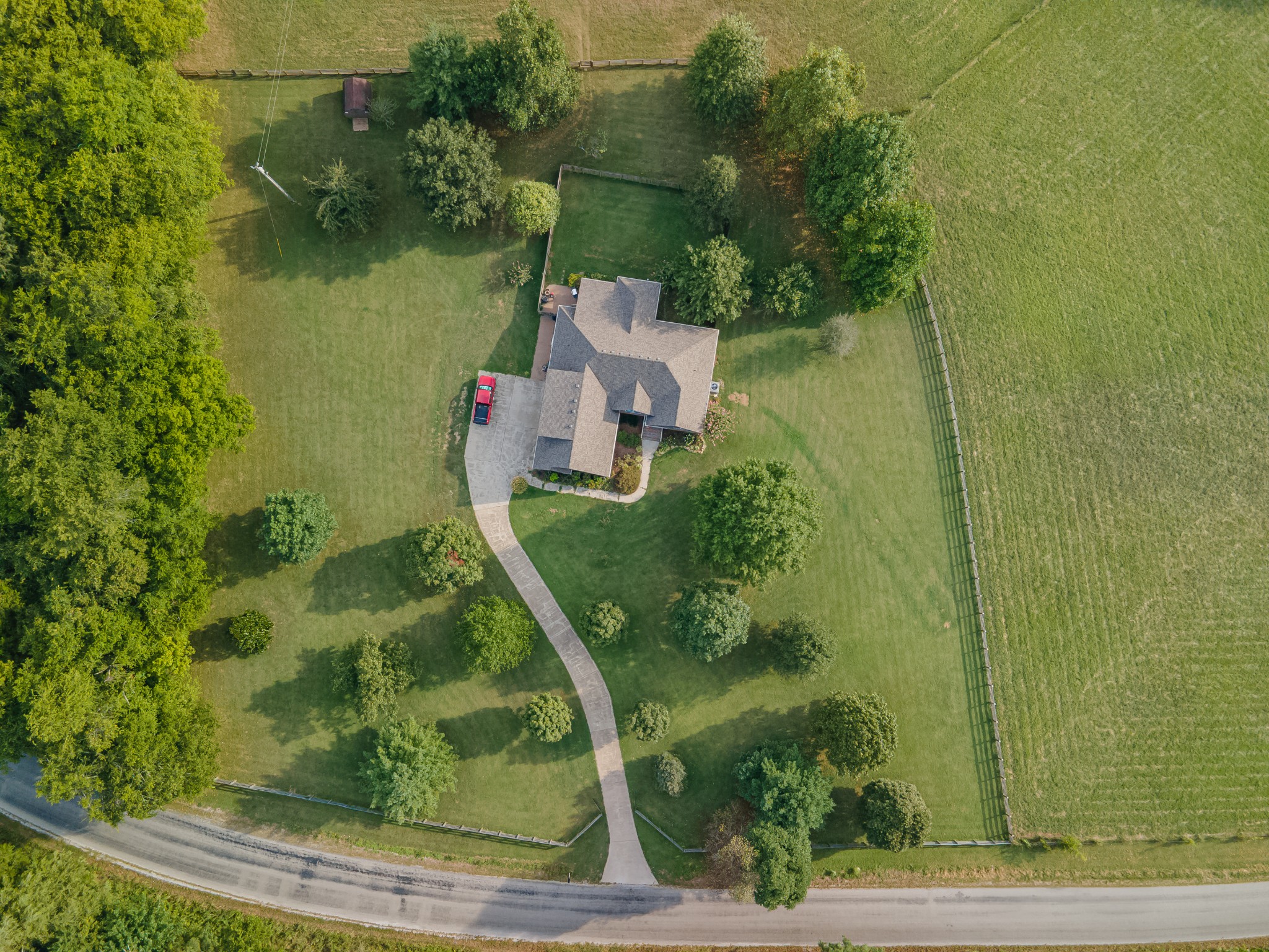 4862 Toll Dugger Road Culleoka, TN 38451 - Photo 73 of 96 an aerial view of a house with a yard