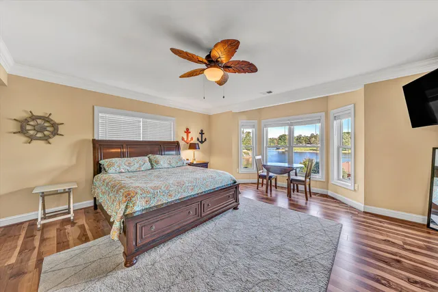 a house with river in front of it