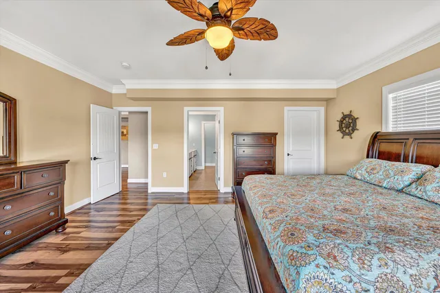 a view of a lake with a outdoor space