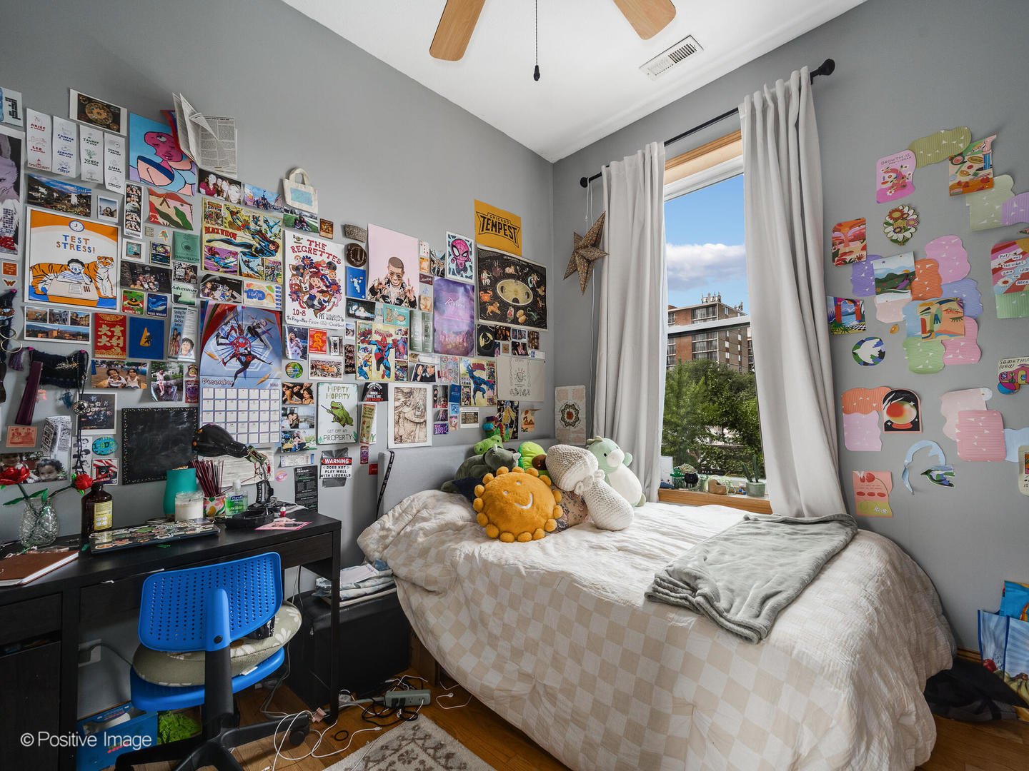 1517 West Taylor Street Chicago, IL 60607 - Photo 18 of 27 a bedroom with a bed and a window