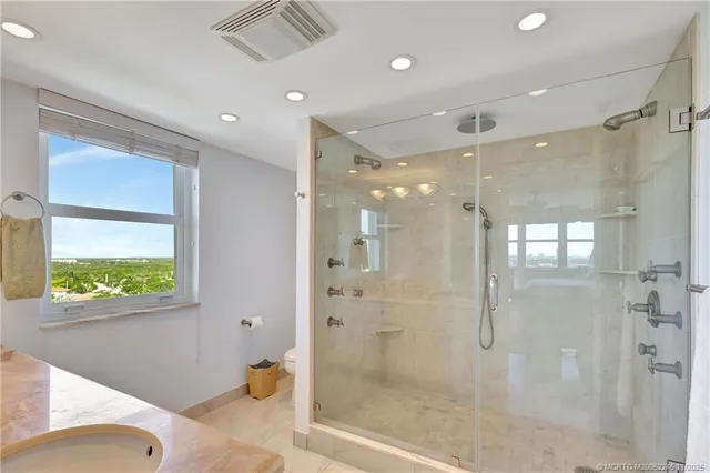 front view of a building with a street