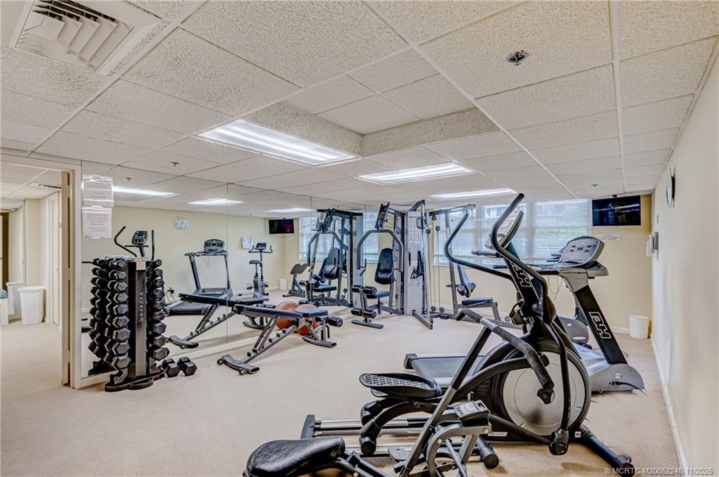 500 Ocean Drive, Unit W11 North Palm Beach, FL 33408 - Photo 59 of 77 a view of a room with gym equipment