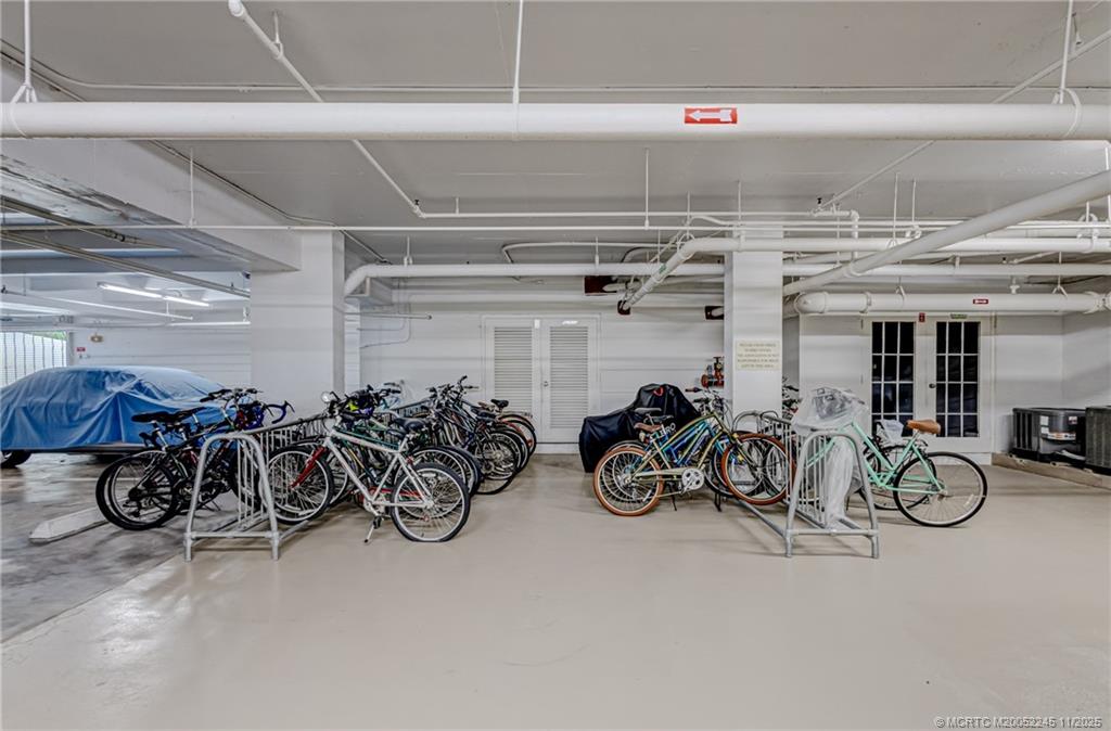 500 Ocean Drive, Unit W11 North Palm Beach, FL 33408 - Photo 60 of 77 a view of a bike garage with a bike