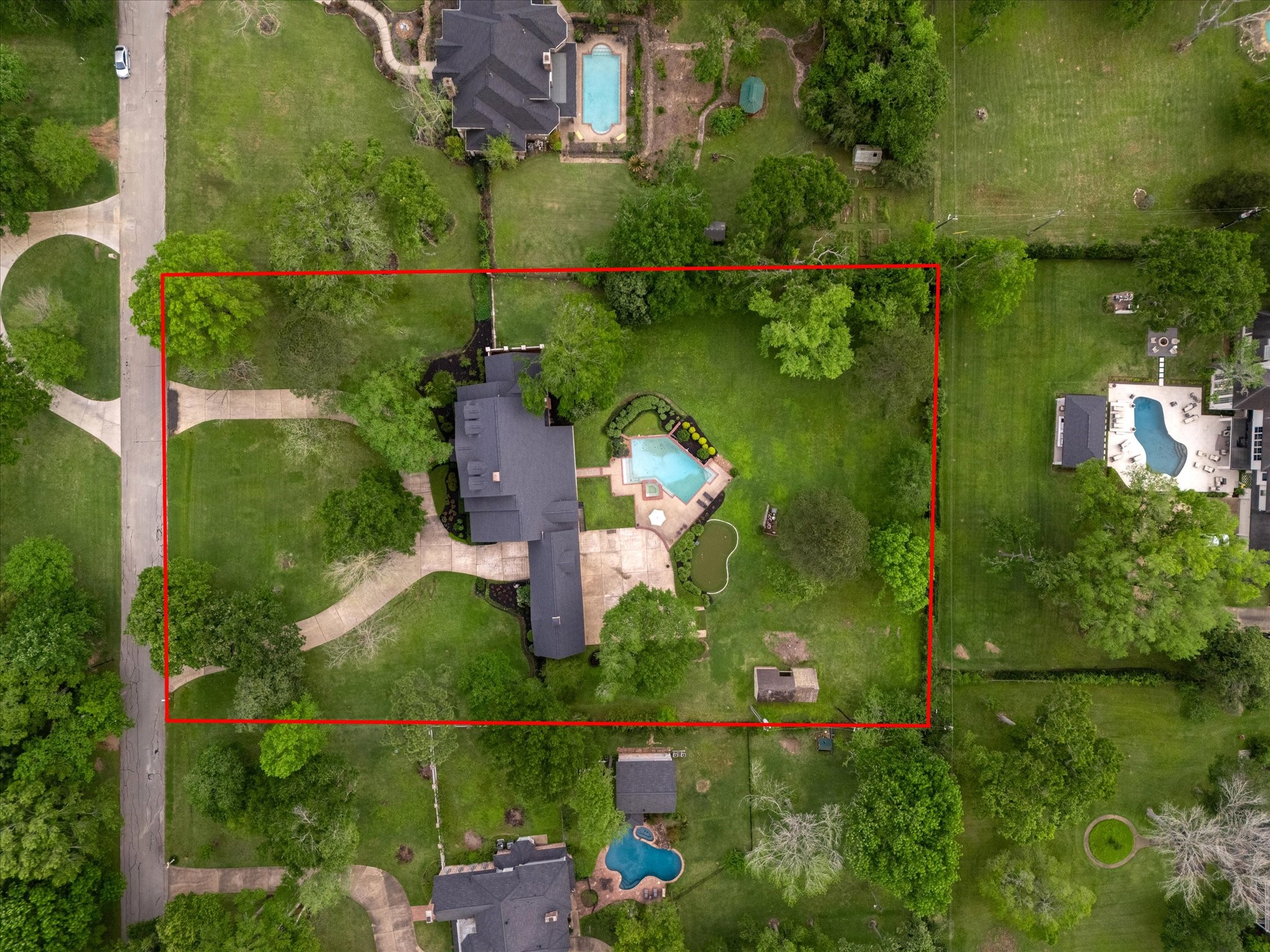 6611 Riva Ridge Drive Richmond, TX 77406 - Photo 45 of 46 Red lines show approximate lot lines.