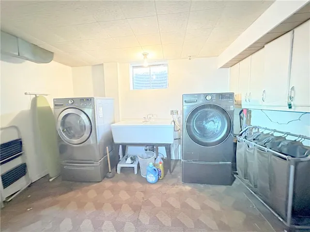 a back yard of the house