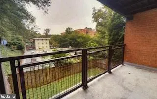 a view of a balcony