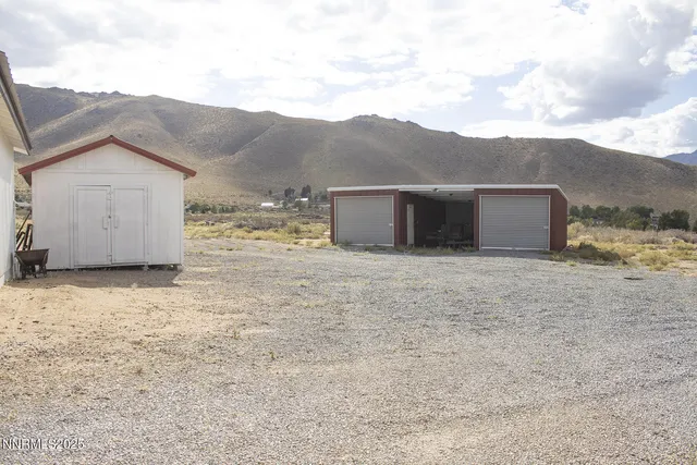 a view of a house with a outdoor space