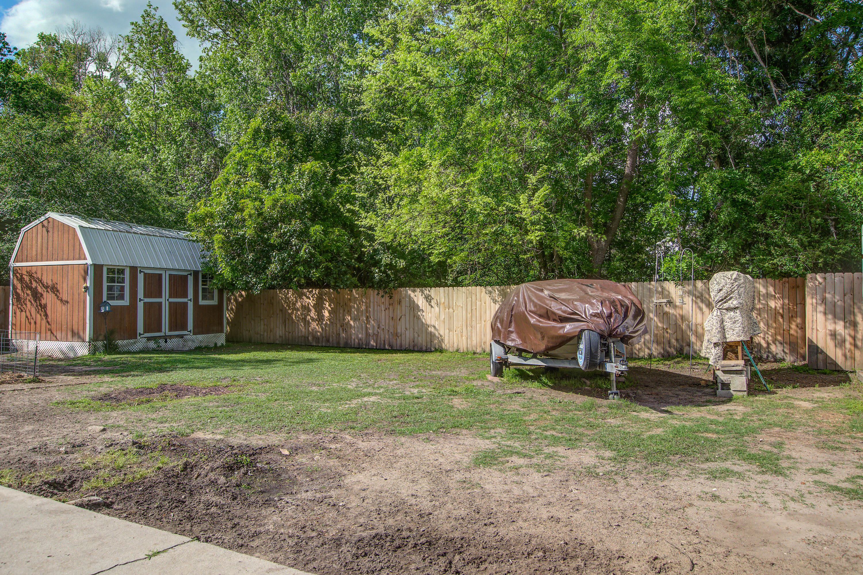 201 Judith Drive Summerville, SC 29485 - Photo 16 of 16 201 Judith back yard with shed