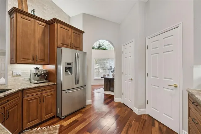 a view of a walk in closet