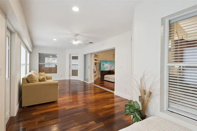 a view of lake and mountain