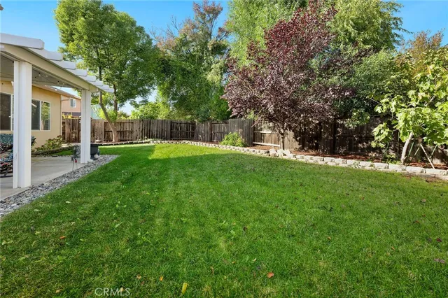 a view of a backyard with a garden