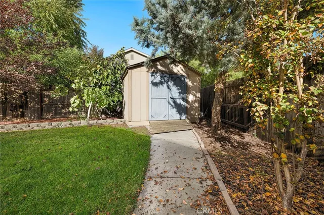 a view of backyard with green space