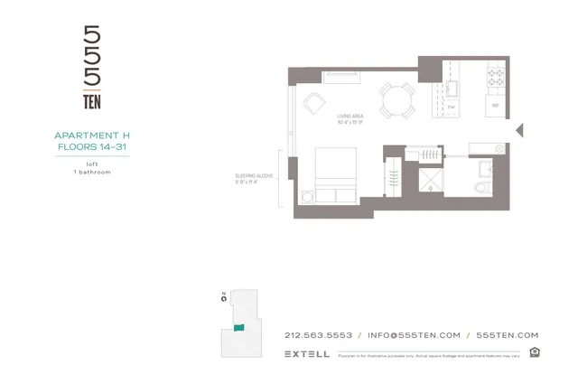 $4,275 | 555 10th Avenue, Unit 19H | Hudson Yards