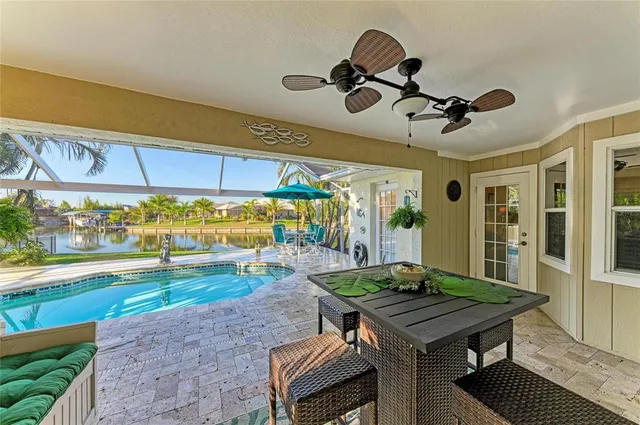 a view of a lake with houses