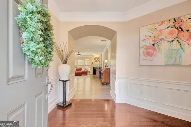 a workspace with furniture and window