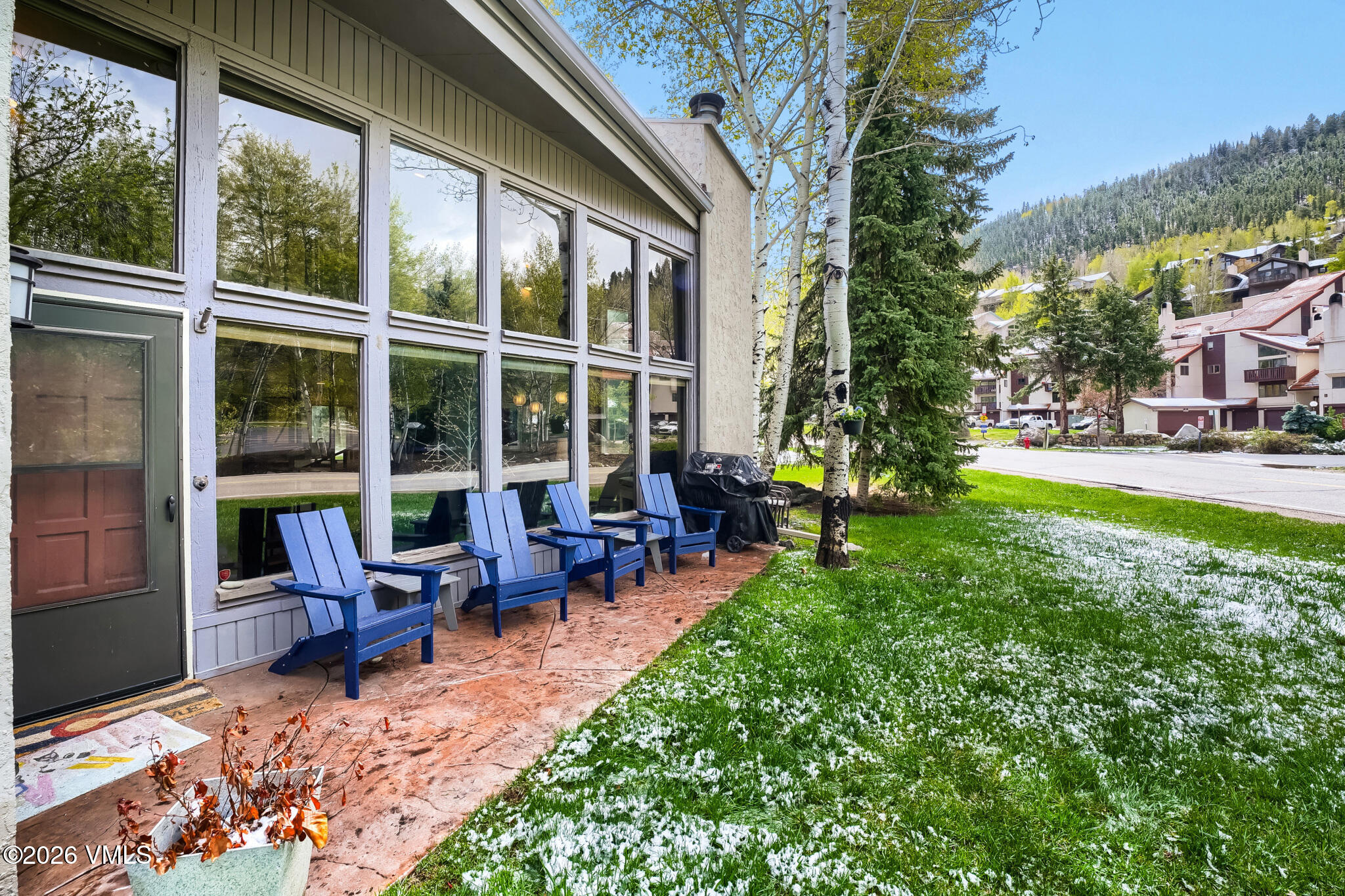 142 Eagle Drive, Unit C1 Avon, CO 81620 - Photo 20 of 20 a view of a house with backyard porch and sitting area