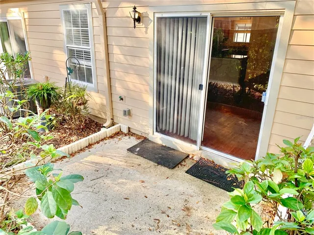 a view of a door front of a house