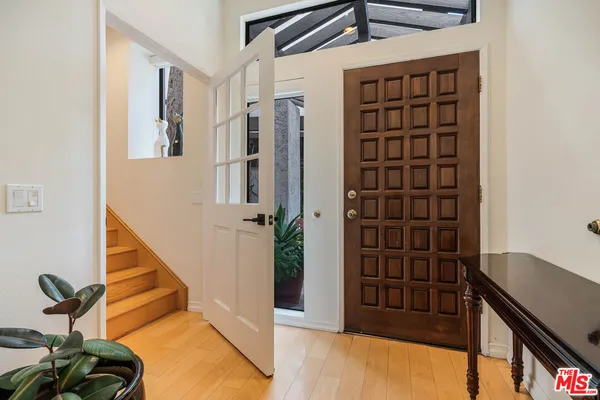 a view of front door of house