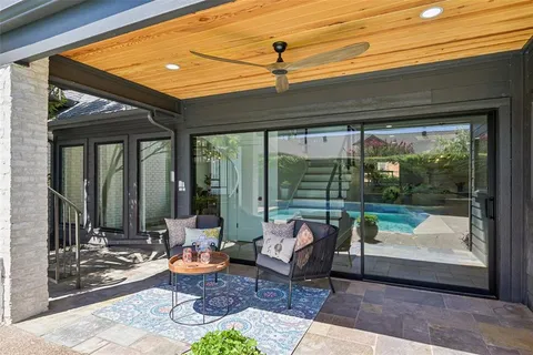 a outdoor space with patio the couch