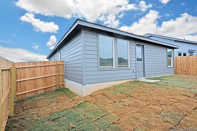 a backyard of a house