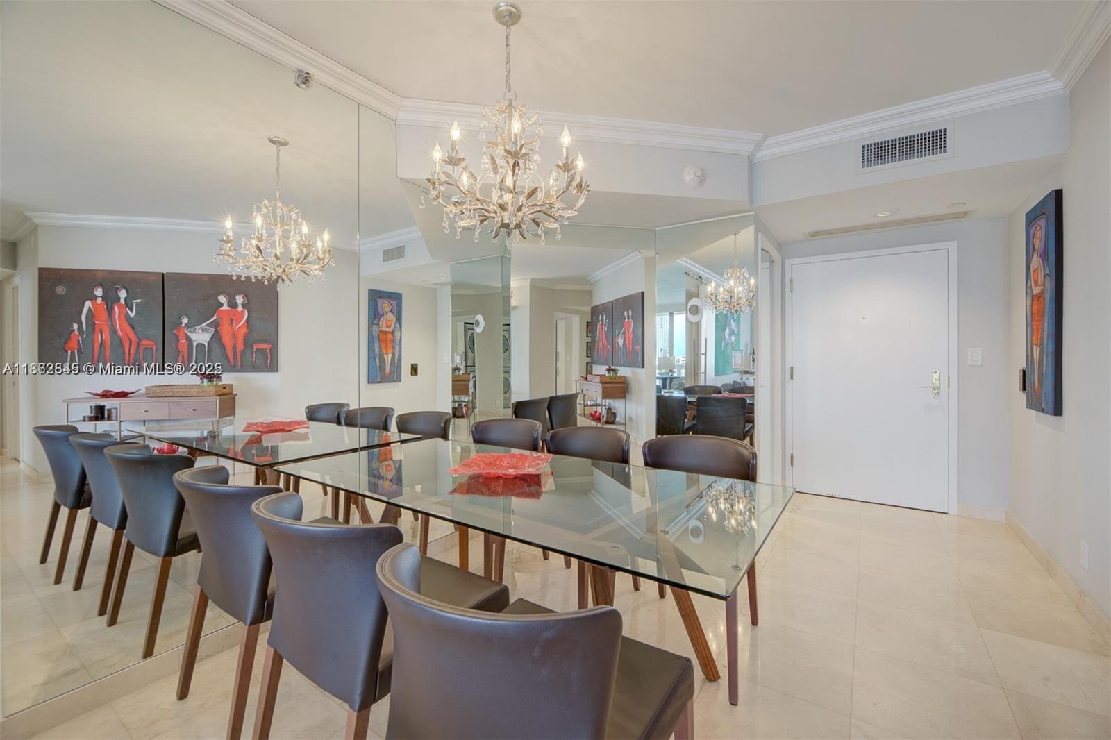 3000 East Island Boulevard, Unit 801 Aventura, FL 33160 - Photo 8 of 36 a view of a dining room and livingroom view