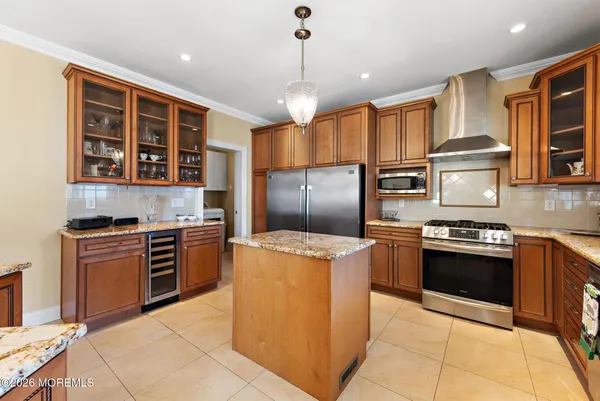 a view of a livingroom with wooden floor