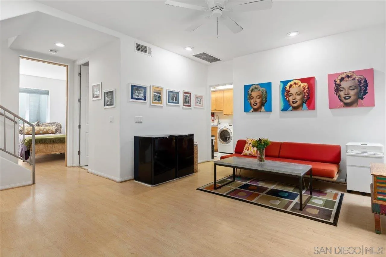 155 Sherrie Lane Del Mar, CA 92014 - Photo 7 of 38 a living room with furniture and a fireplace