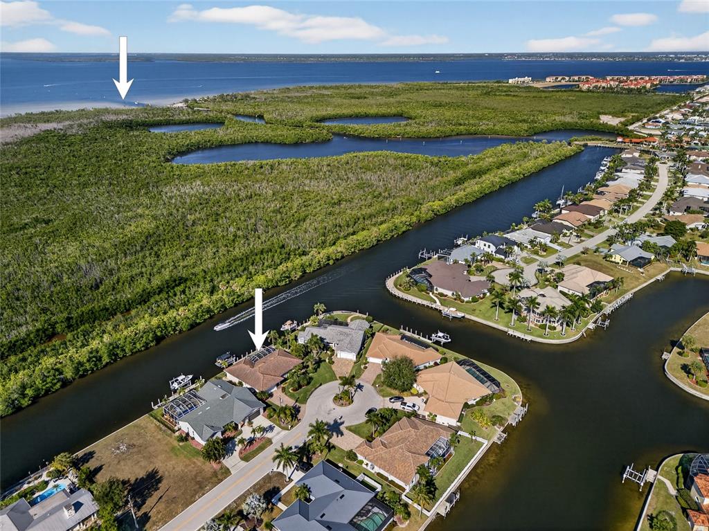 2855 Deborah Drive Punta Gorda, FL 33950 - Photo 2 of 41 an aerial view of a house with a ocean view