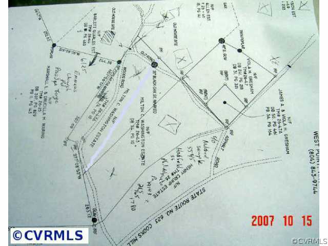 1 Cooks Mill Road Lanexa, VA 23089 - Photo 2 of 2 Other - LOT LAYOUT