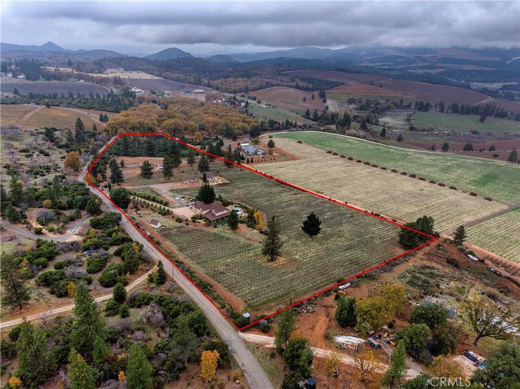 8664 Seigler Springs Road Kelseyville, CA 95451 - Photo 72 of 75 an aerial view of residential houses with outdoor space and mountain view