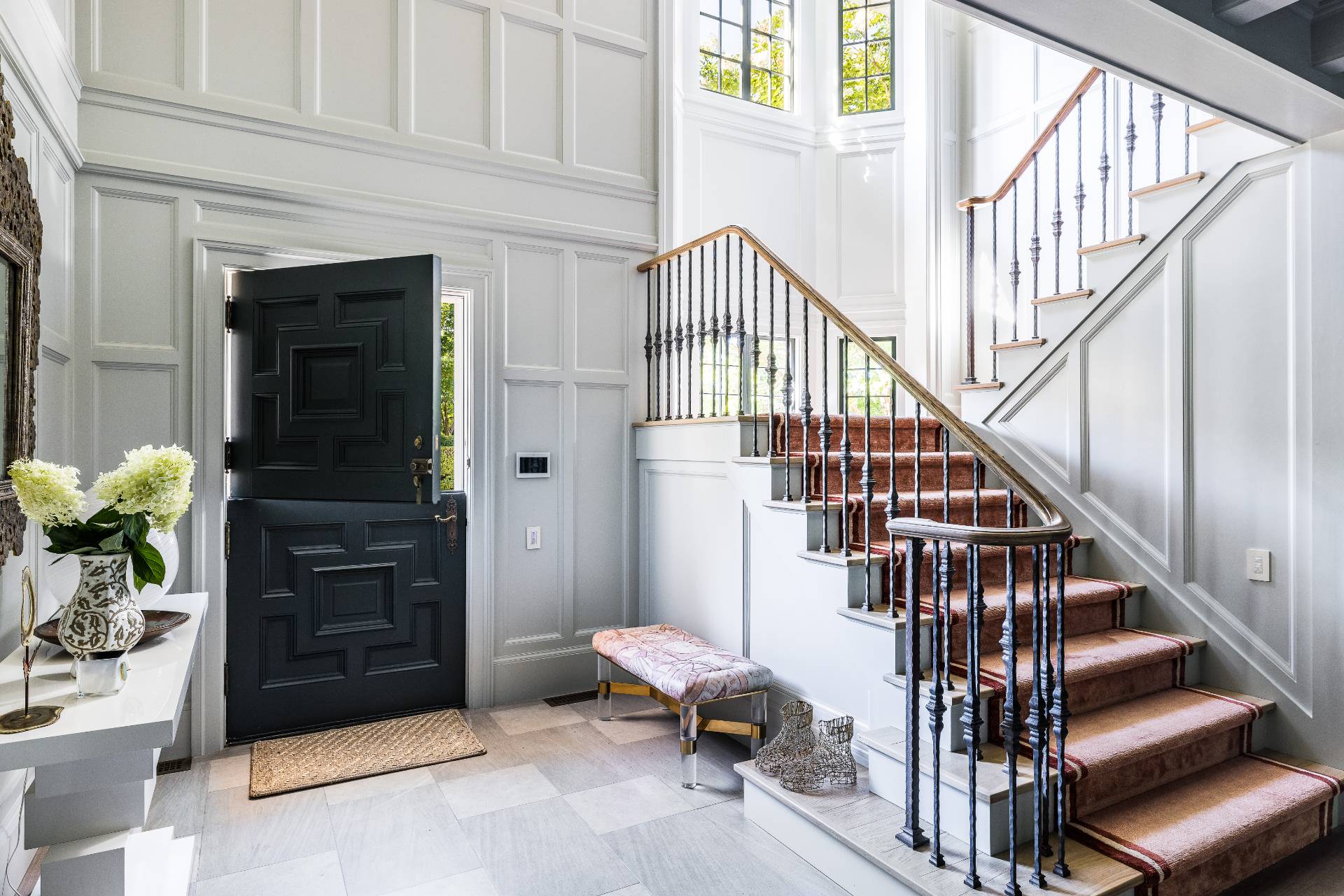 43 Lee Avenue East Hampton, NY 11937 - Photo 13 of 49 a view of entryway with wooden door and stairs