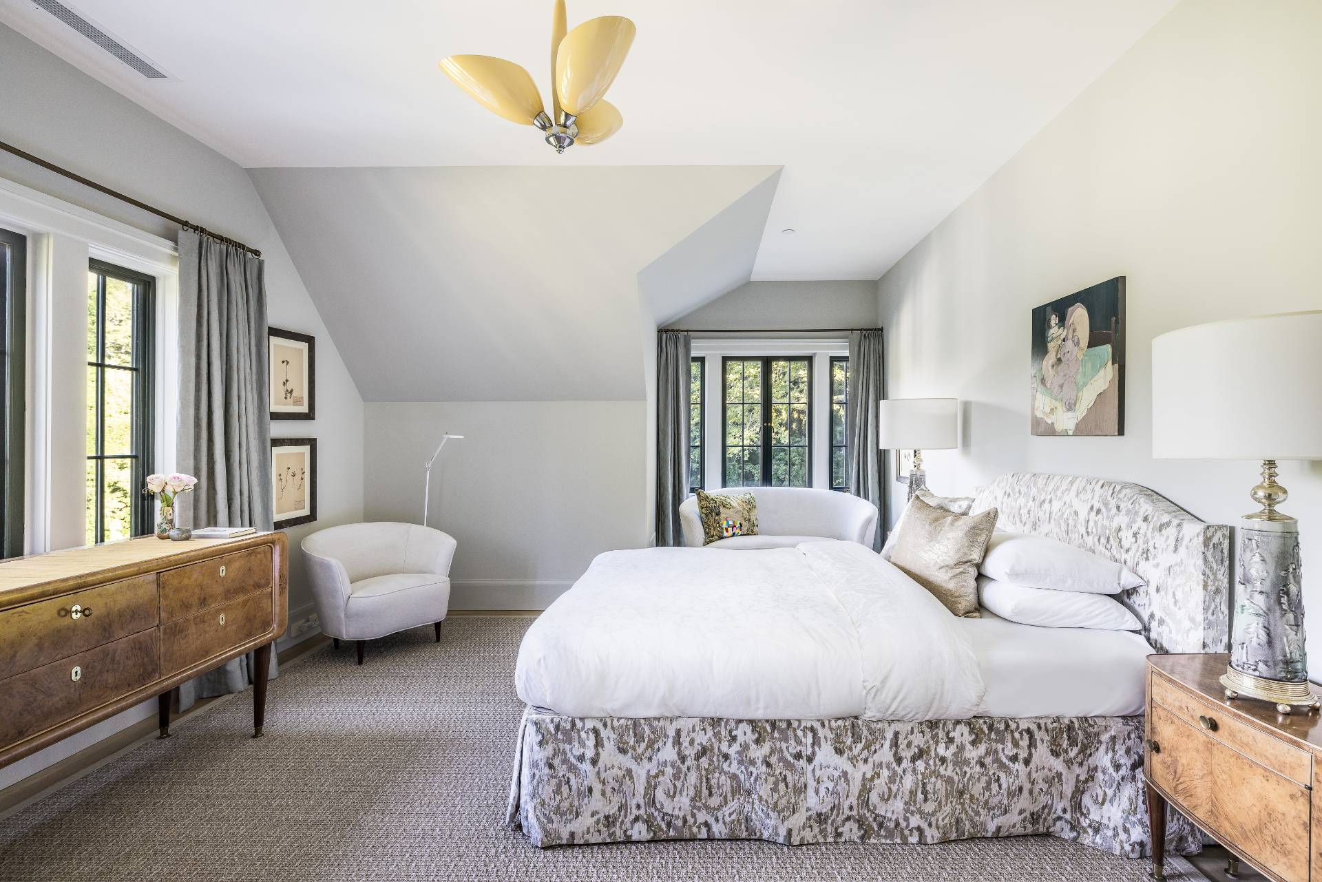 43 Lee Avenue East Hampton, NY 11937 - Photo 36 of 49 a bedroom with a bed and a large window