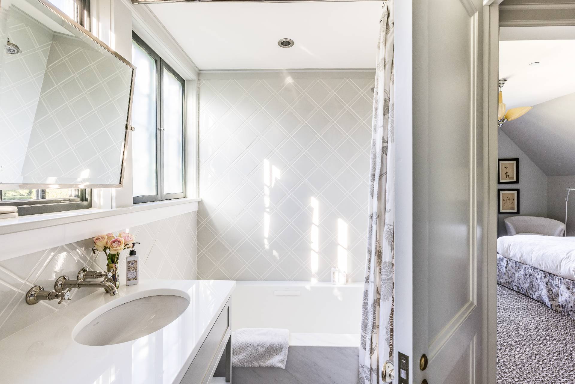 43 Lee Avenue East Hampton, NY 11937 - Photo 37 of 49 a bathroom with a sink and a mirror