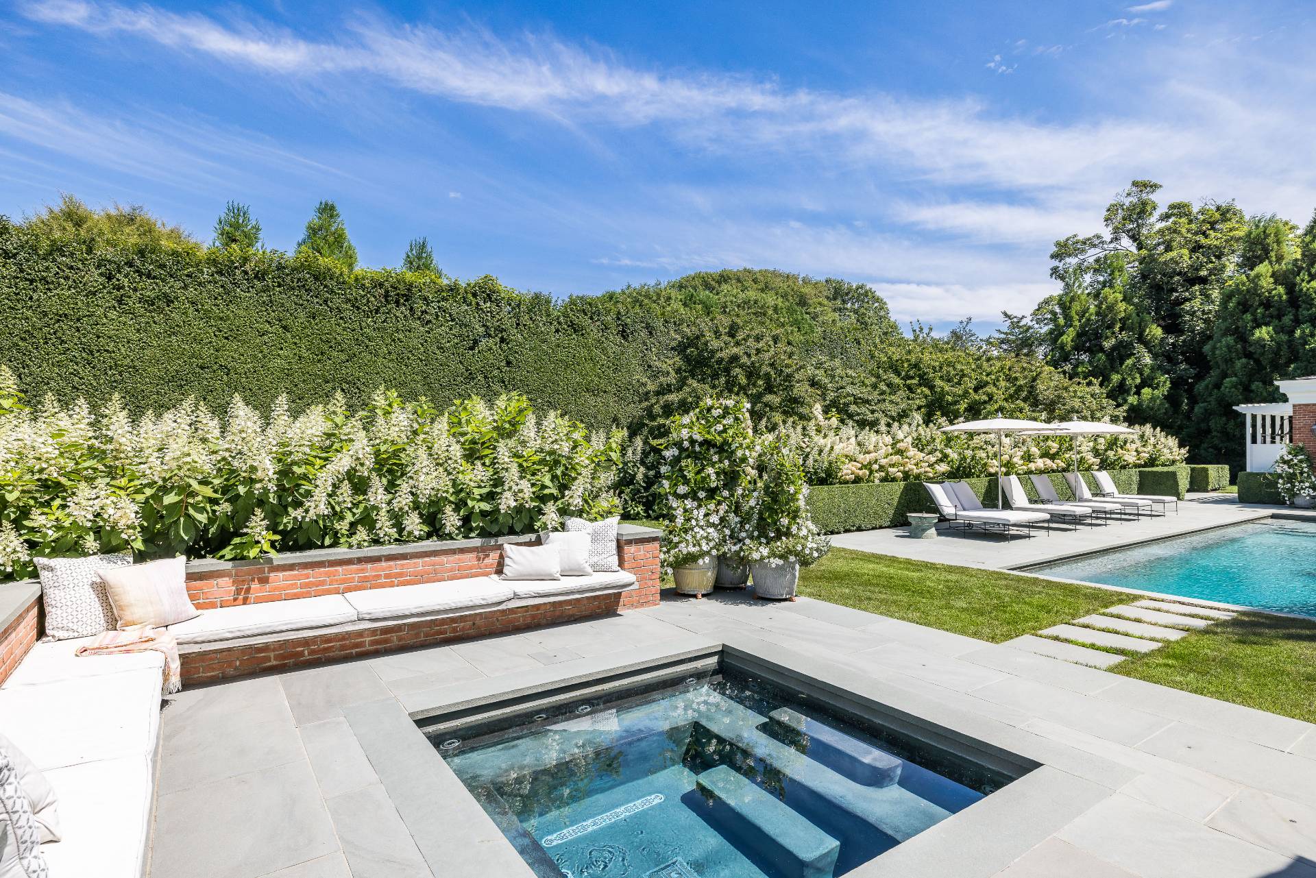 43 Lee Avenue East Hampton, NY 11937 - Photo 5 of 49 a view of yard from terrace