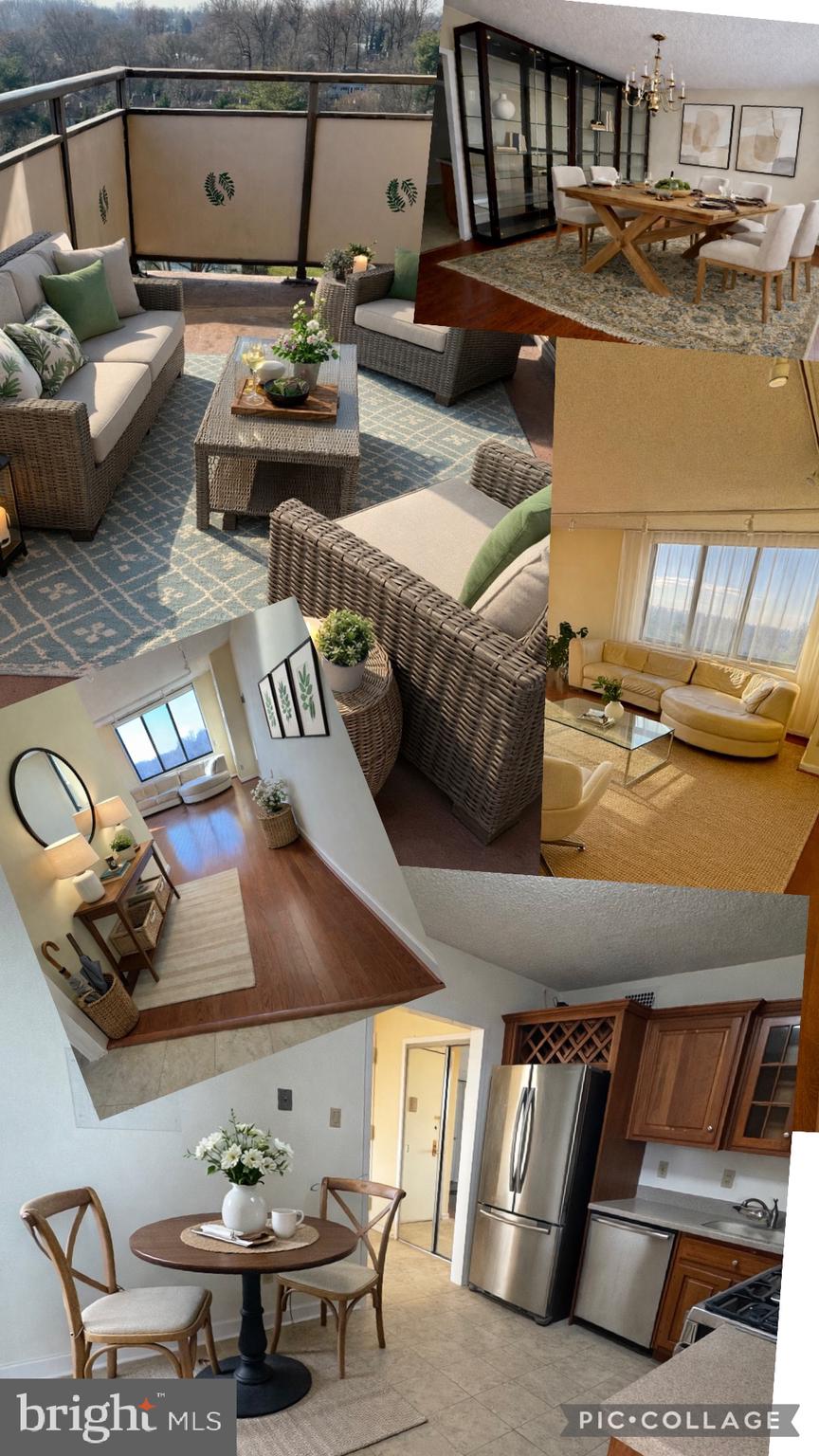 5225 Pooks Hill Road, Unit 1128S Bethesda, MD 20814 - Photo 20 of 61 a living room with furniture and breakfast area