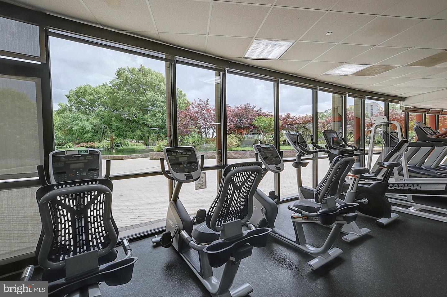 5225 Pooks Hill Road, Unit 1128S Bethesda, MD 20814 - Photo 32 of 61 a view of a room with gym equipment