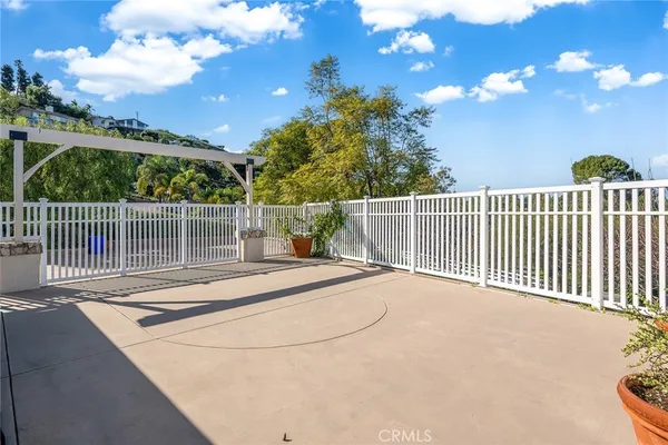 a view of a balcony