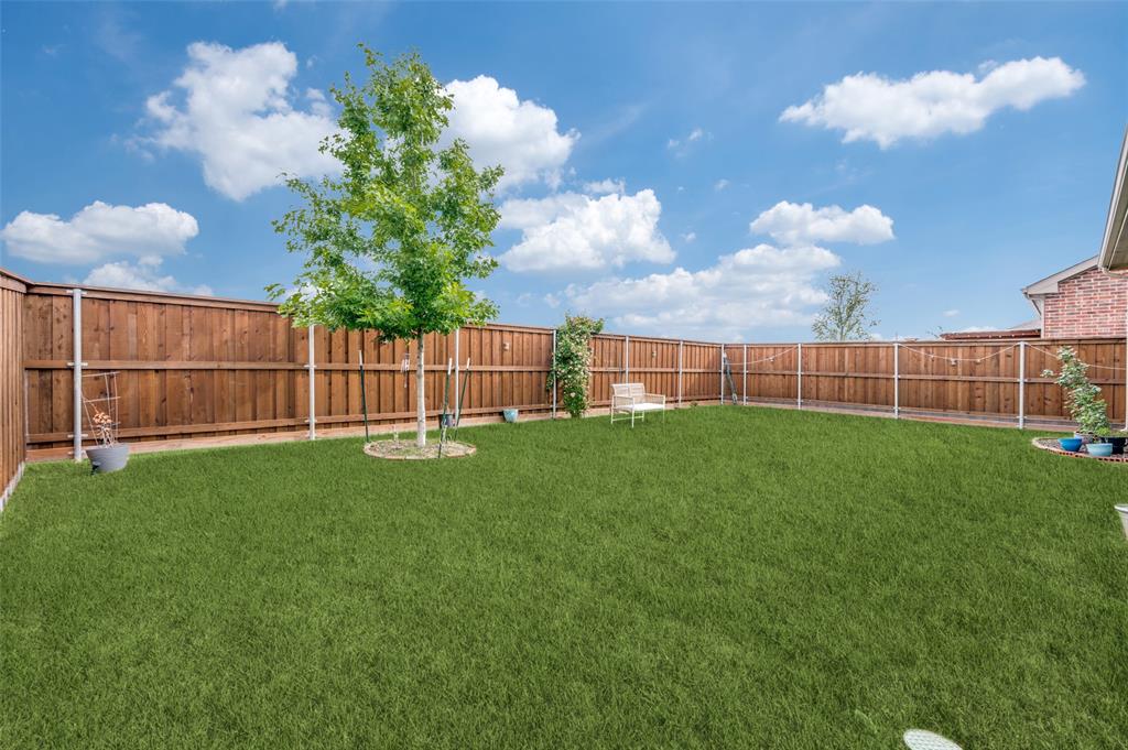 108 Invermore Drive Little Elm, TX 75068 - Photo 18 of 19 a view of a backyard with a garden