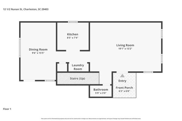 $4,100 | 12 1/2 Nunan Street, Charleston, SC 29403