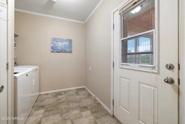 a view of deck with wooden floor