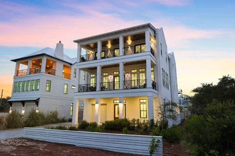 a front view of a building