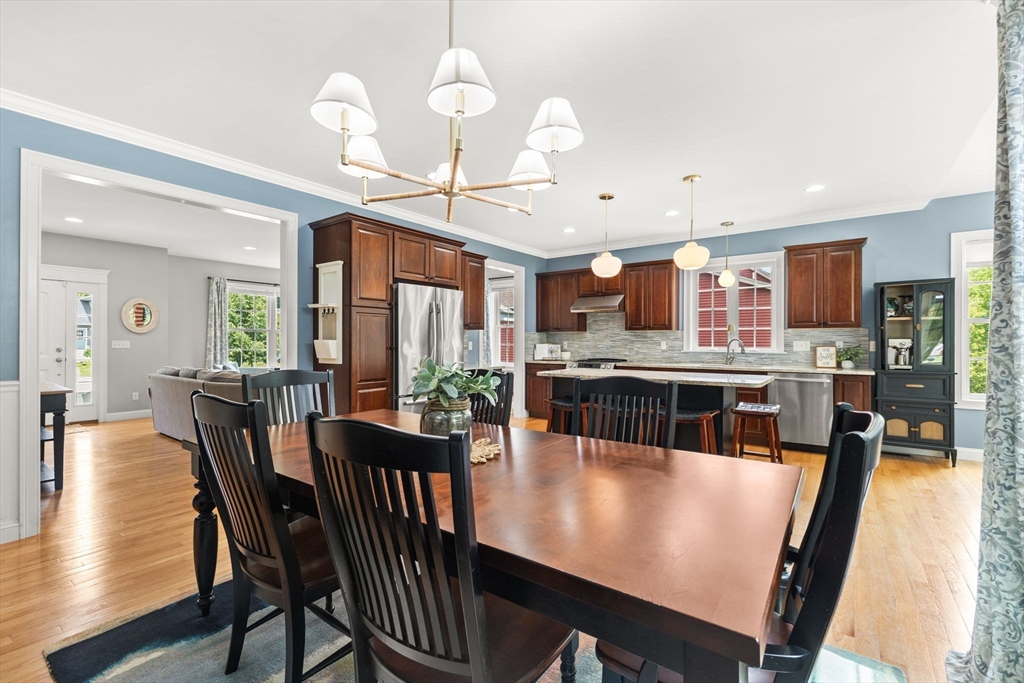 6 Jacoby Way Seekonk, MA 02771 - Photo 10 of 42 a view of a dining room with furniture window and wooden floor