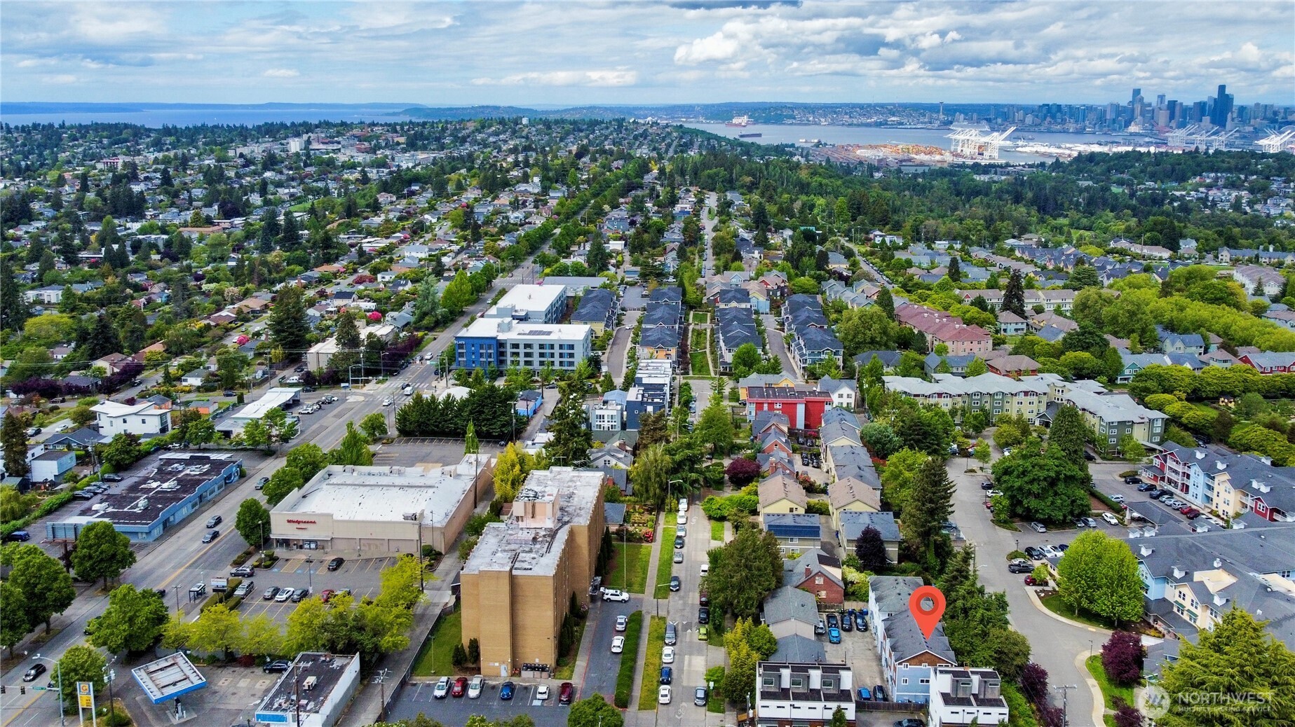 6348 34th Avenue Southwest, Unit C Seattle, WA 98126 - Photo 23 of 24 an aerial view of a city