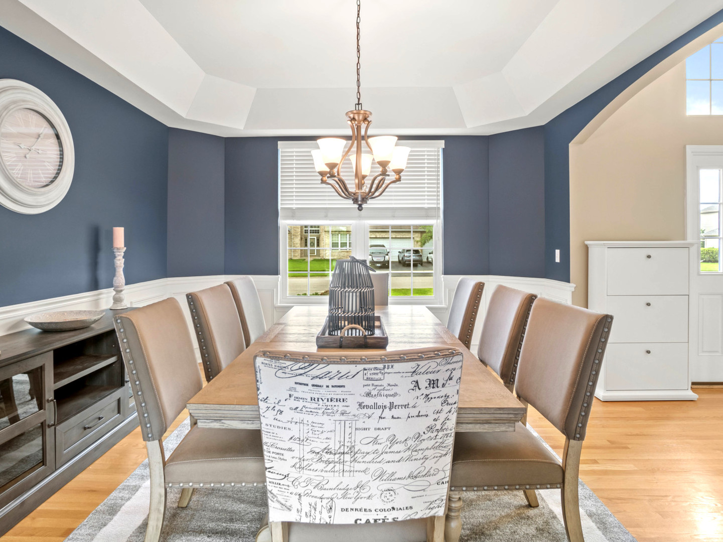 18714 West Lazy Acre Road Lake Villa, IL 60046 - Photo 5 of 36 a view of a dining room with furniture window and outside view