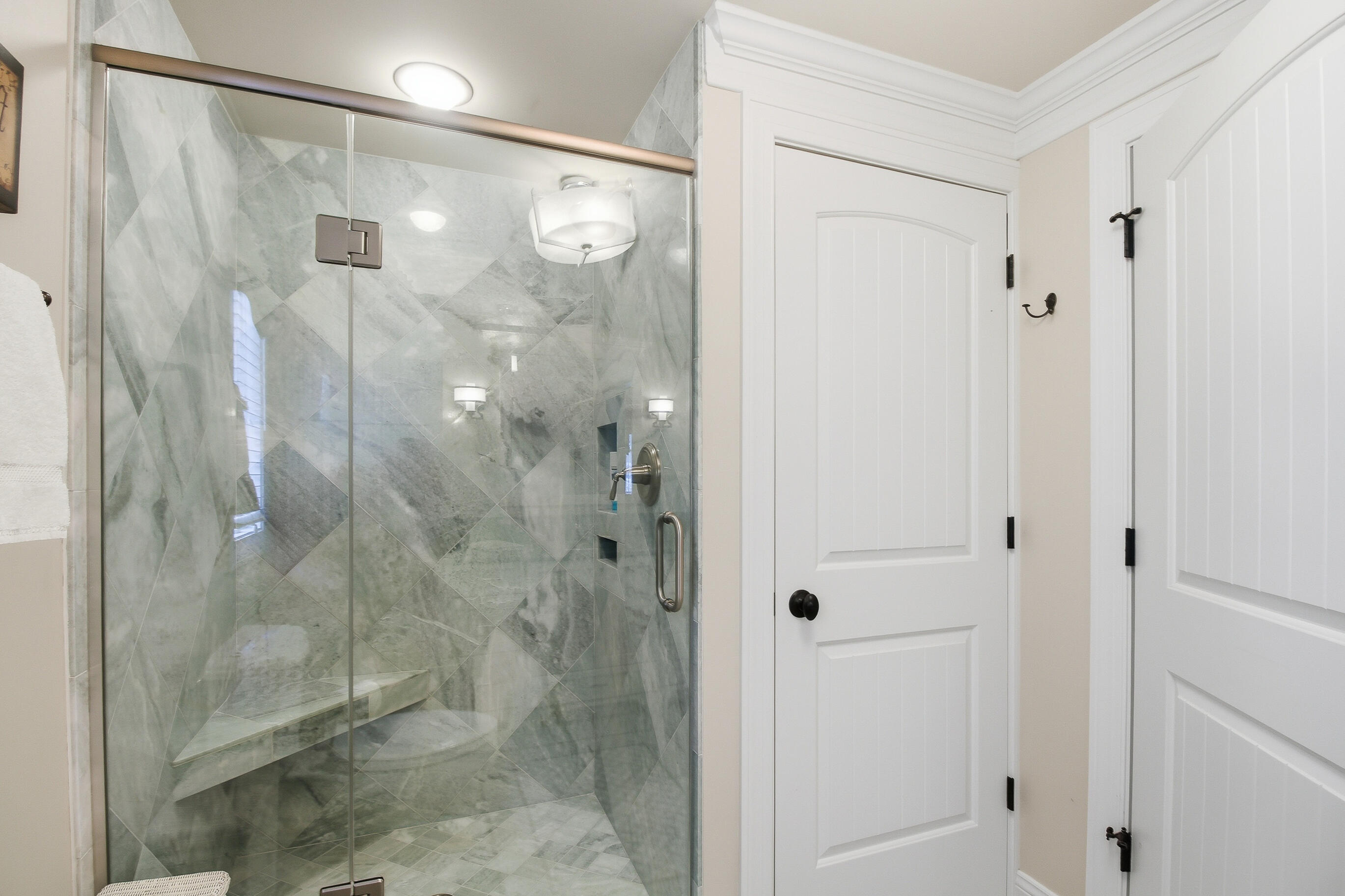 W5337 Lost Nation Road La Grange, WI 53121 - Photo 32 of 65 Tiled Shower & Laundry